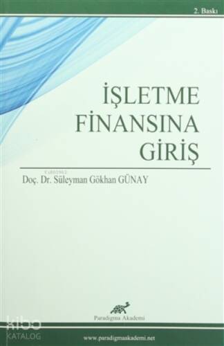 İşletme Finansına Giriş - 1