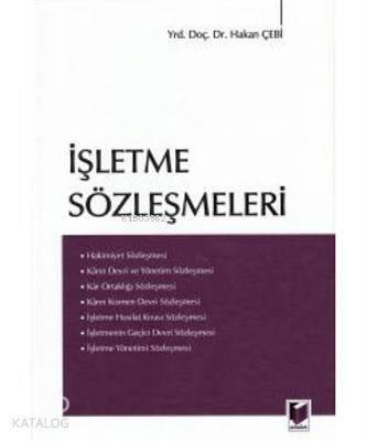 İşletme Sözleşmeleri - 1