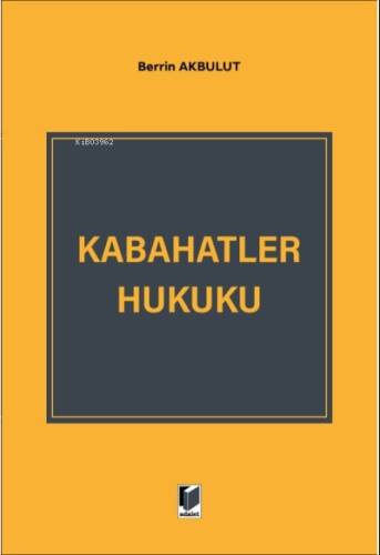 Kabahatler Hukuku - 1