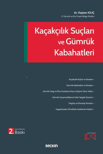 Kaçakçılık Suçları ve Gümrük Kabahatleri - 1