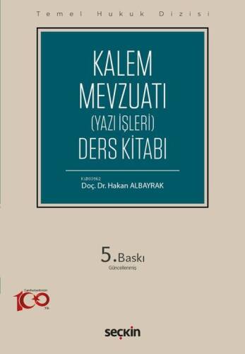 Kalem Mevzuatı (Yazı İşleri) Ders Kitabı (THD) - 1