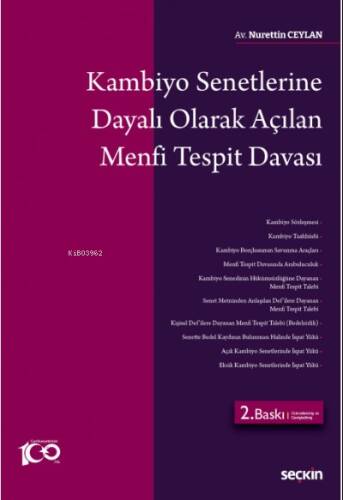 Kambiyo Senetlerine Dayalı Olarak Açılan Menfi Tespit Davası - 1