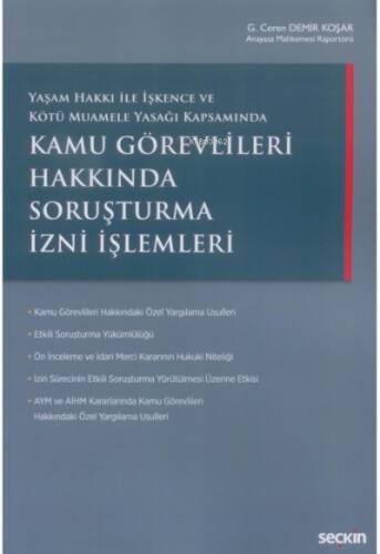 Kamu Görevlileri Hakkında Soruşturma İzni İşlemleri - 1