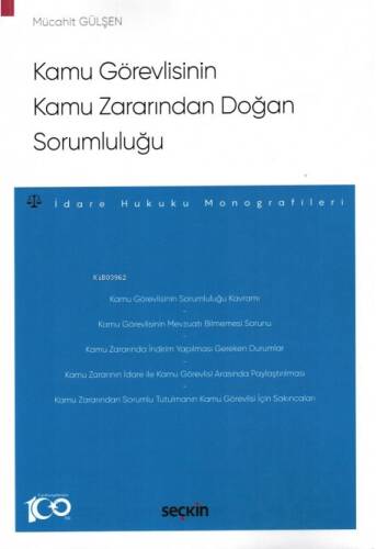 Kamu Görevlisinin Kamu Zararından Doğan Sorumluluğu - 1