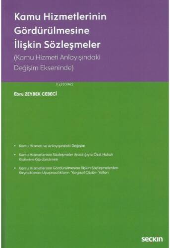 Kamu Hizmetlerinin Gördürülmesine İlişkin Sözleşmeler - 1