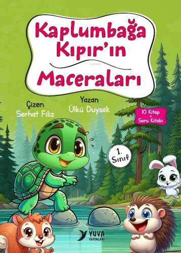 Kaplumbağa Kıpır'ın Maceraları;10 Kitap + Soru Kitabı - 1