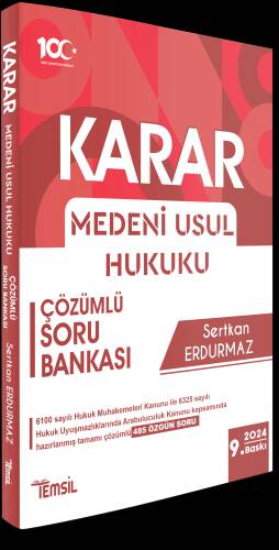 Karar Medeni Usûl Hukuku Çözümlü Soru Bankası - 1