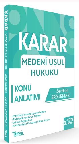 Karar Medeni Usul Hukuku Konu Anlatımı - 1