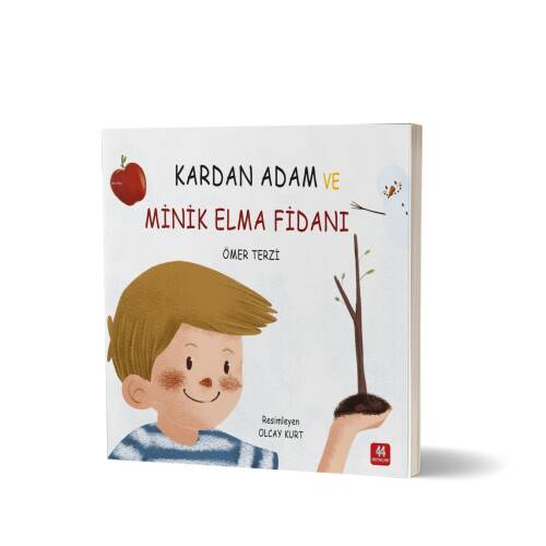 Kardan Adam Ve Minik Elma Fidanı - 1