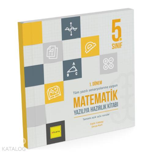 Kare Yayınları 5. Sınıf 1. Dönem Matematik Yazılıya Hazırlık Kitab - 1