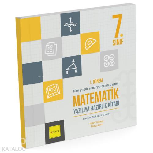 Kare Yayınları 7. Sınıf 1. Dönem Matematik Yazılıya Hazırlık Kitabı - 1