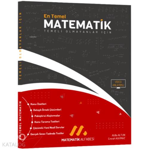 Kare Yayınları Matematik Alfabesi En Temel Matematik - 1