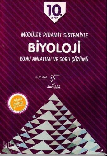 Karekök Yayınları 10. Sınıf Biyoloji MPS Konu Anlatımı ve Soru Çözümü Karekök - 1