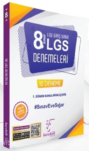 Karekök Yayınları 8. Sınıf 1. Dönem LGS 10 Beyaz Deneme Karekök - 1