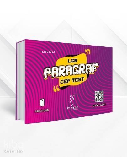 Karekök Yayınları 8. Sınıf LGS Paragraf Cep Test Karekök - 1