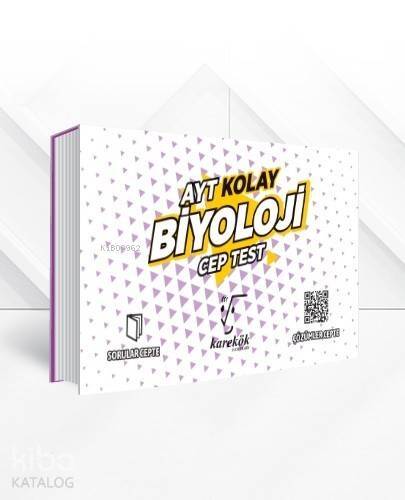 Karekök Yayınları AYT Biyoloji Kolay Cep Test Karekök - 1