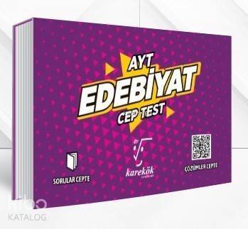 Karekök Yayınları AYT Edebiyat Cep Test Karekök - 1