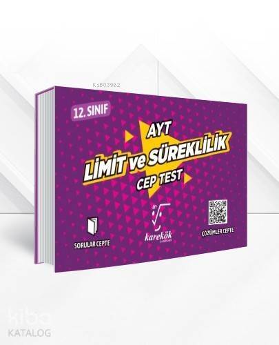 Karekök Yayınları AYT Limit ve Süreklilik Cep Test Karekök - 1