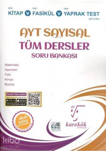 Karekök Yayınları AYT Sayısal Tüm Dersler Soru Bankası Karekök - 1