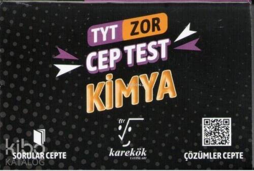 Karekök Yayınları TYT Kimya Zor Cep Test - 1