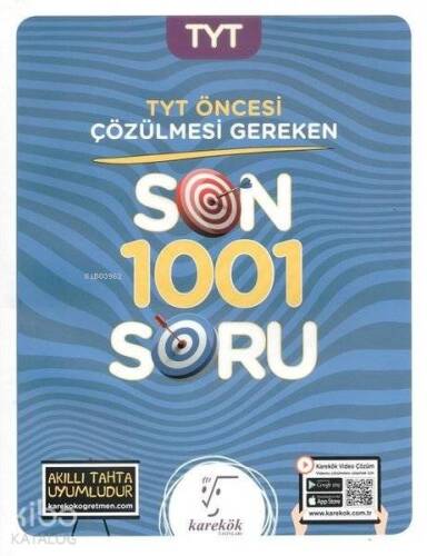 Karekök Yayınları TYT Öncesi Çözülmesi Gereken Son 1001 Soru Karekök - 1