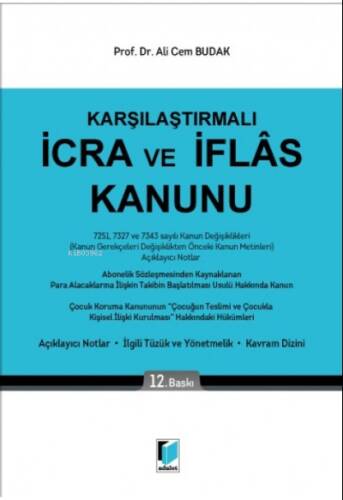 Karşılaştırmalı İcra ve İflas Kanunu - 1