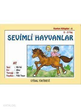 Karton Kitap-6-Sevimli Hayvanlar; (2-5 Yaş) - 1