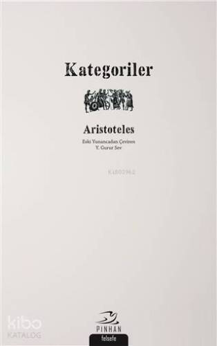 Kategoriler; Aristoteles - 1