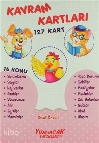 Kavram Kartları 127 Kart; Okul Öncesi - 1