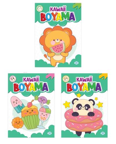 Kawaii Boyama Seti (3 Kitap Takım) - 1