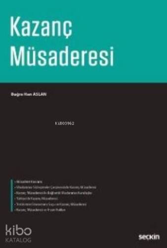 Kazanç Müsaderesi - 1