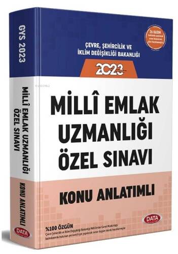 Kelepir Data Yayınları 2023 Milli Emlak Uzmanlığı Özel Sınavı Konu Anlatımlı Hazırlık Kitabı - 1