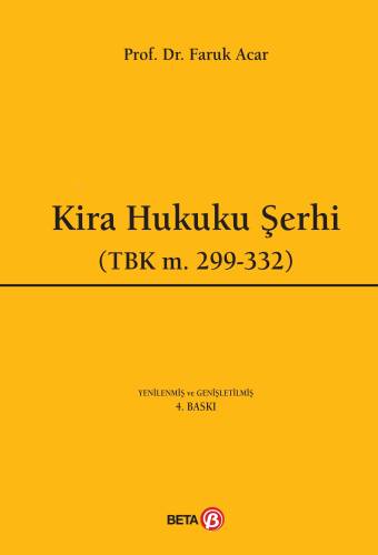 Kira Hukuku Şerhi (TBK m.299-332); (TBK m.299-332) - 1