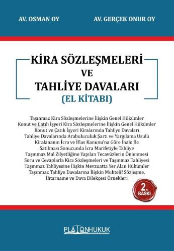 Kira Sözleşmeleri Ve Tahliye Davaları - 1