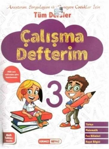 Kırmızı Beyaz 3.Sınıf Çalışma Defteri - 1