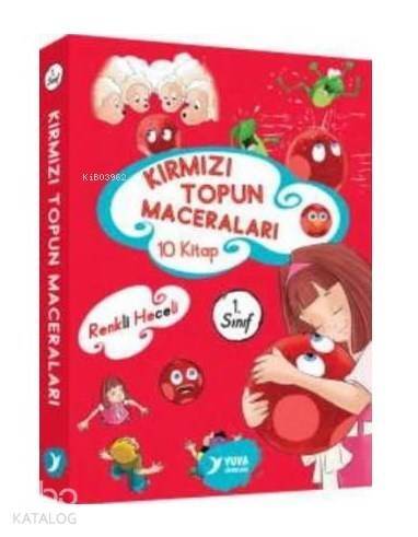 Kırmızı Topun Maceraları (10 Kitap Takım) 1. Sınıf El Yazılı Renkli Heceli - 1