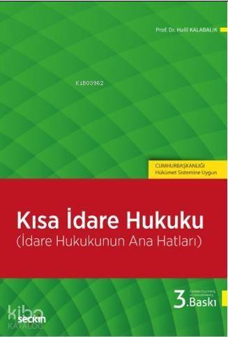 Kısa İdare Hukuku - 1