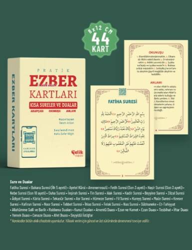 Kısa Sureler ve Dualar;Ezber Kartları - 1