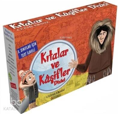 Kıtalar ve Kaşifler Dizisi (10 Kitap Kutulu) ;3. Sınıflar İçin Test İlaveli - 1