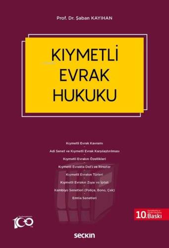 Kıymetli Evrak Hukuku - 1