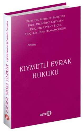 Kıymetli Evrak Hukuku - 1