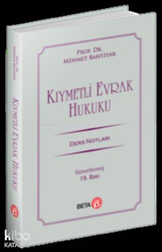 Kıymetli Evrak Hukuku Ders Notları - 1