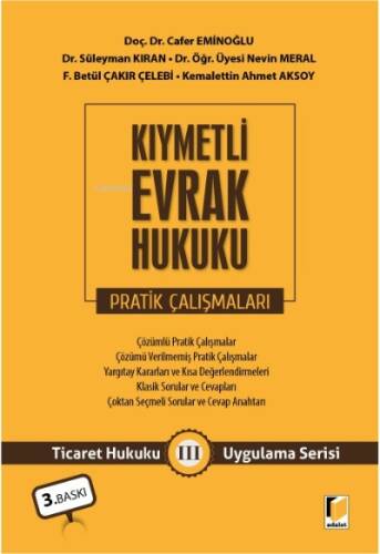 Kıymetli Evrak Hukuku Pratik Çalışmaları - 1