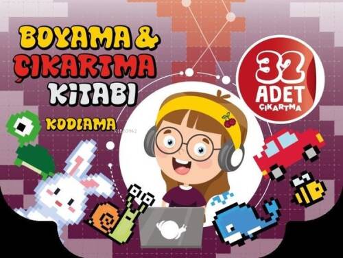 Kodlama - Boyama & Çıkartma Kitabı - 32 Adet Çıkartma - 1