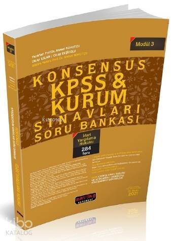 Konsensus KPSS İdari Yargılama Hukuku Soru Bankası - 1