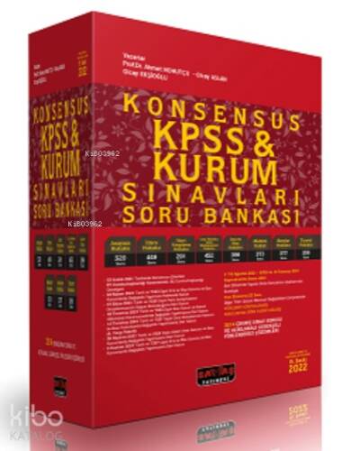 KONSENSUS KPSS ve Kurum Sınavları Hukuk Soru Bankası 2022 - 1