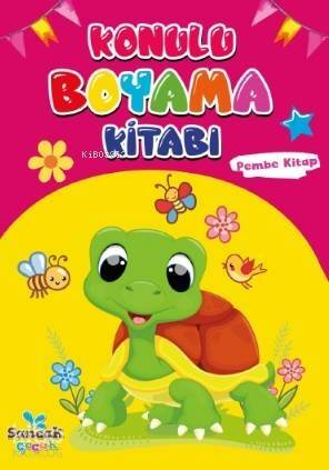 Konulu Boyama Kitabı - Pembe Kitap - 1