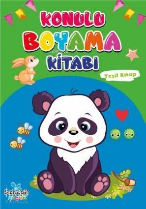 Konulu Boyama Kitabı - Yeşil Kitap - 1