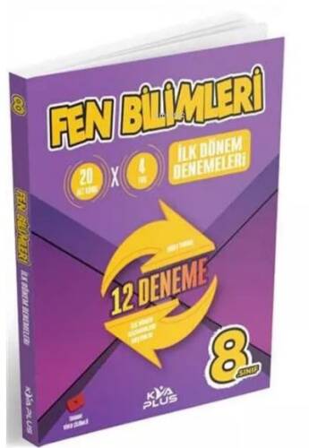 Koray Varol Akademi 8. Sınıf LGS Fen Bilimleri İlk Dönem Denemeleri (12 Deneme) - 1