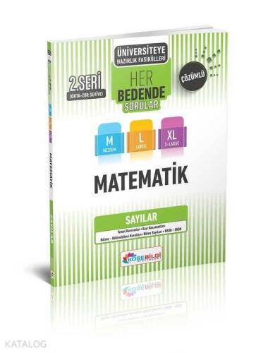 Köşebilgi Yayınları TYT AYT Matematik Her Bedende Sorular 2. Seri Sayılar (M-L-XL Orta Zor Seviye) Köşebilgi - 1